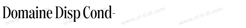 Domaine Disp Cond字体转换 Domaine Disp Cond字体转换